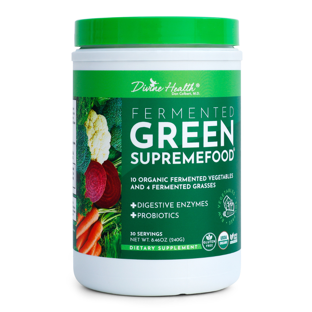 Fermented Green Supremefood - White Background - 1080 x 1080