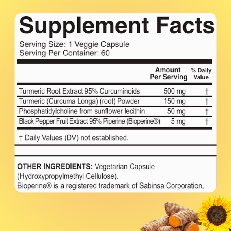 High Potency Turmeric Curcumin with Bioperine - Image 5