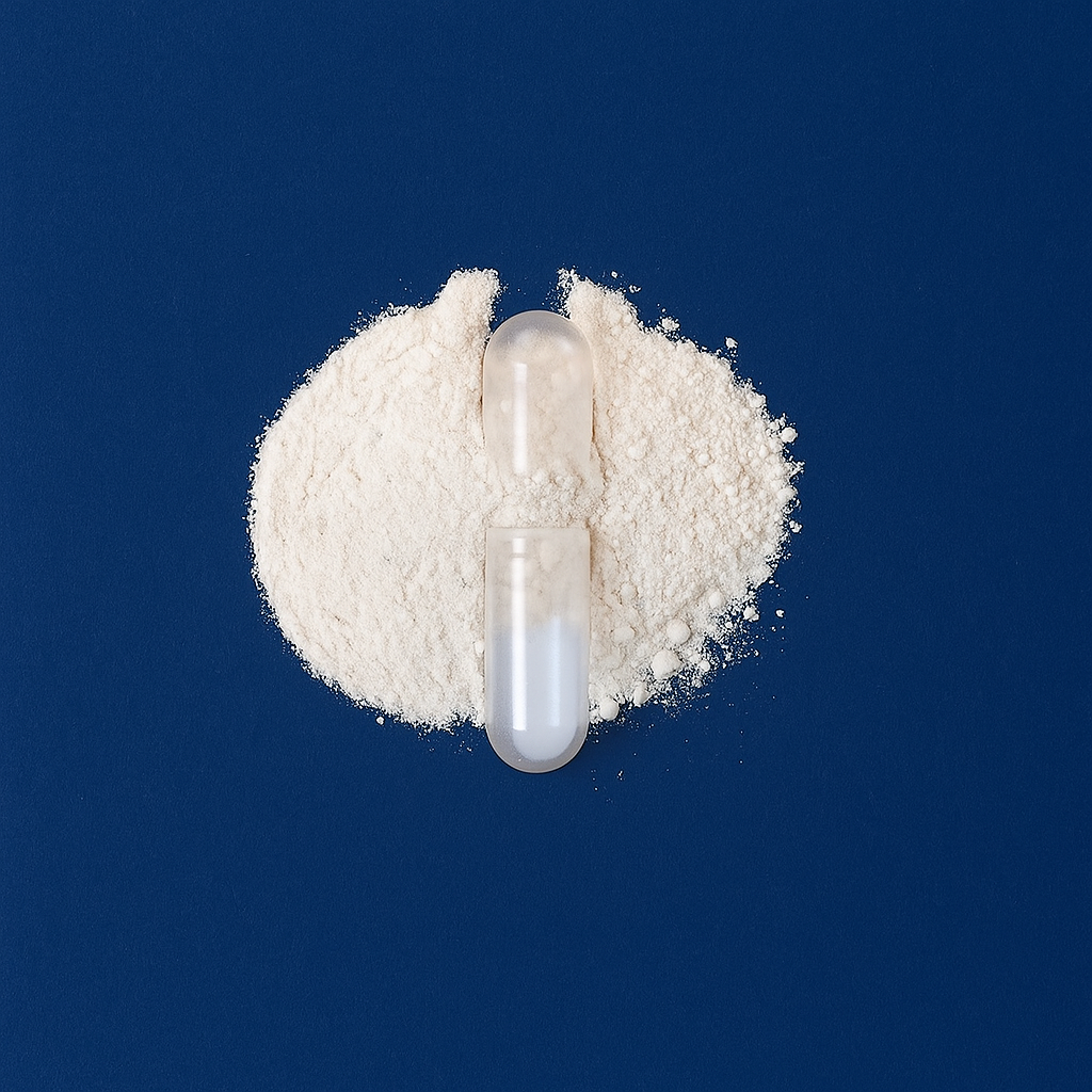 ULTIMATE PROSTATE FORMULA CAPSULE POWDER - BLUE BACKGROUND