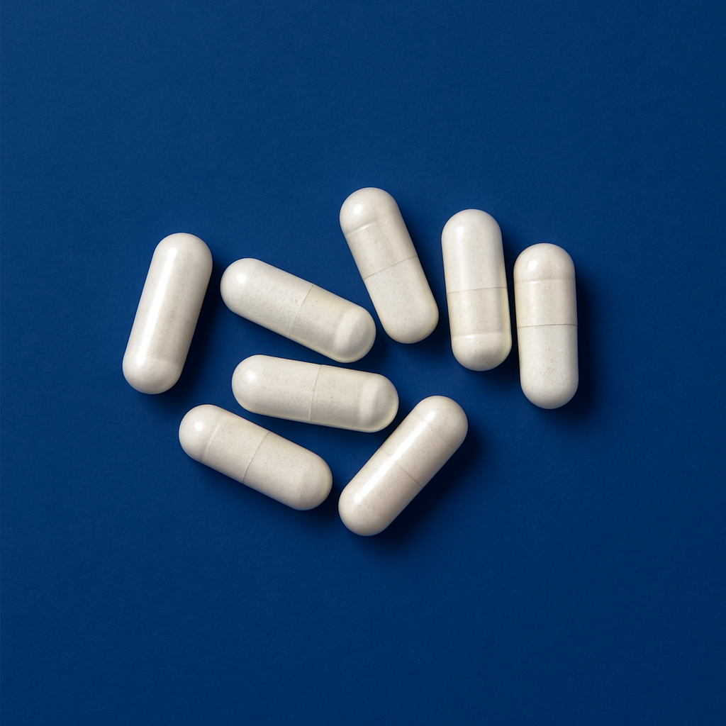 ULTIMATE PROSTATE FORMULA CAPSULES BLUE BACKGROUND